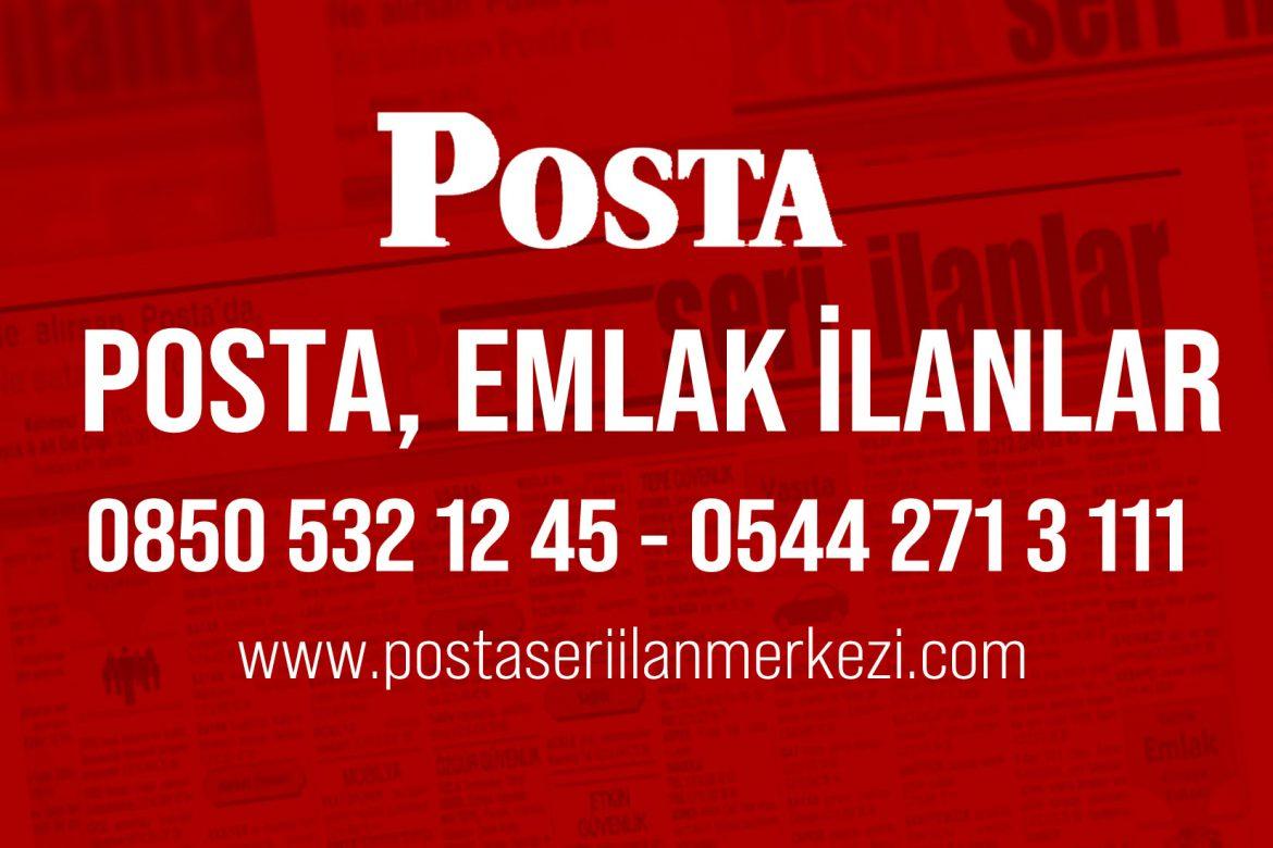 Posta Adana Emlak İlanları &#8211; Emlak İlanları Kategorisinde Gazete İlanı